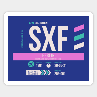 Berlin (SXF) Airport Code Baggage Tag Sticker